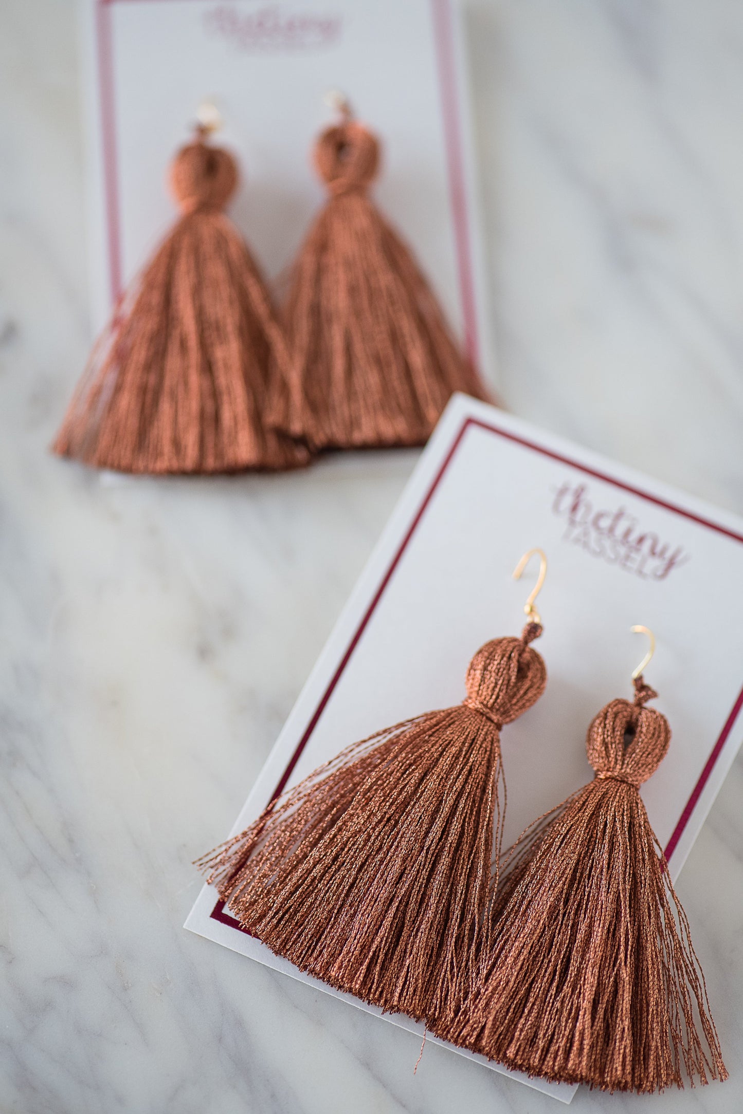 The St. Margaret Tassel Earring in Copper