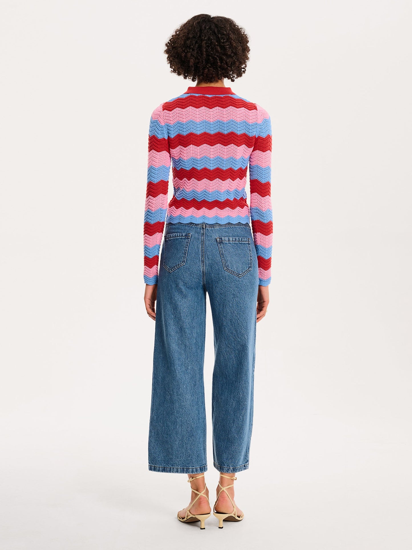 Lynsey Cardigan in Blue and Pink