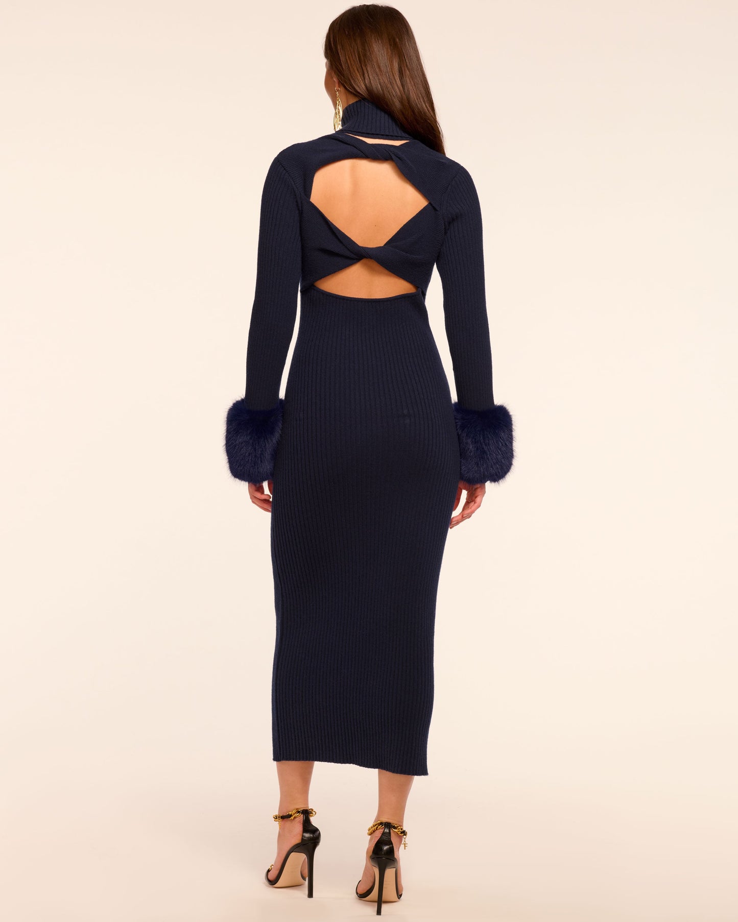 Linda Wool Blend Sweater Midi Dress