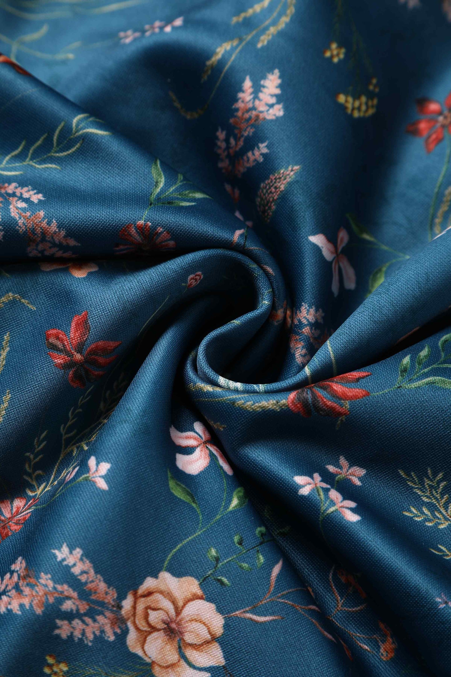 Lily Teal Ditsy Floral Off Shoulder Dress