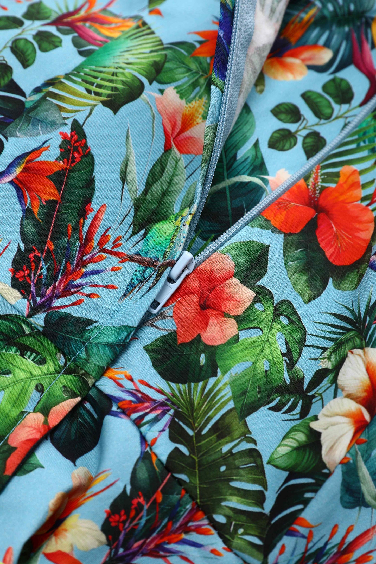 Daisy Tropical Parrot Halter Dress