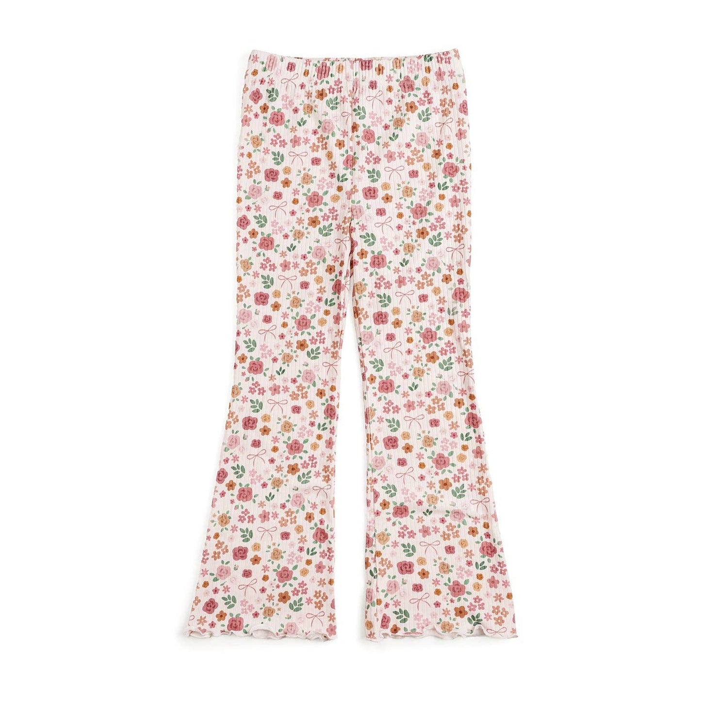 Berry Floral Flare Legging and sweater set