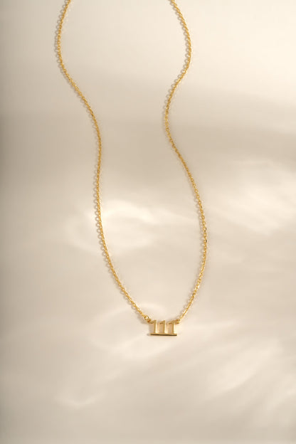 111 Ready to Ship Angel Number Necklace