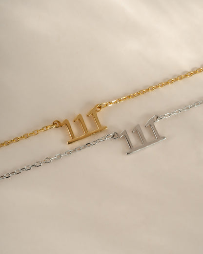 111 Ready to Ship Angel Number Necklace
