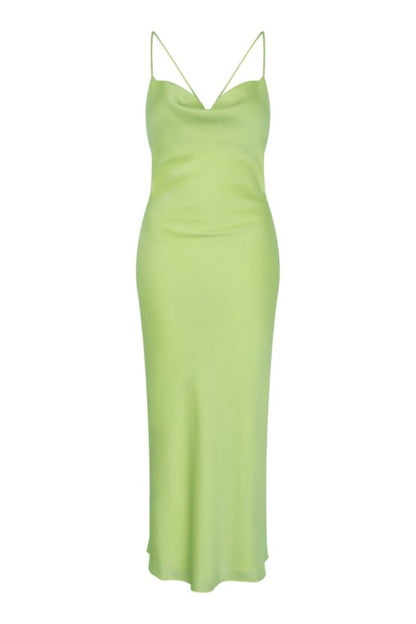 Riviera Midi Dress in Apple Green