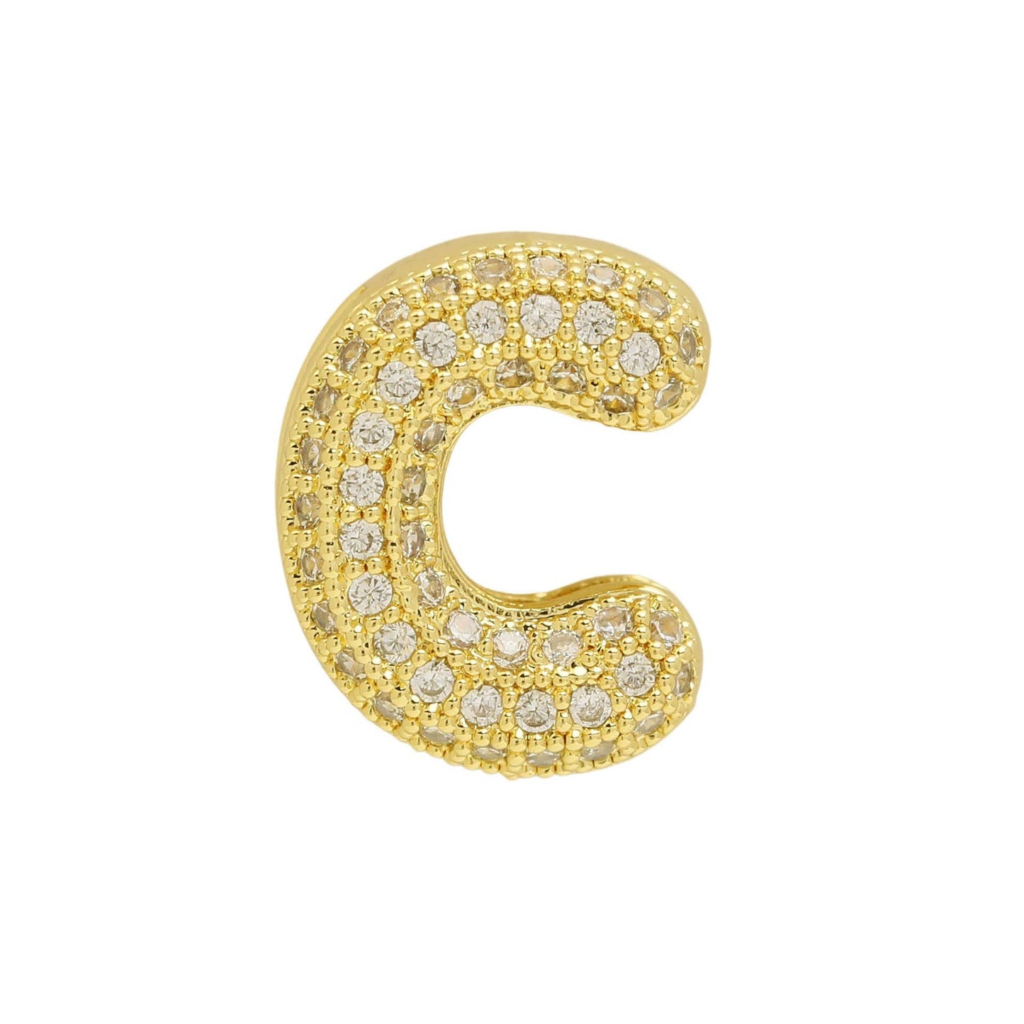 Bubble Initial Custom Word Name Watch Charm Bracelet