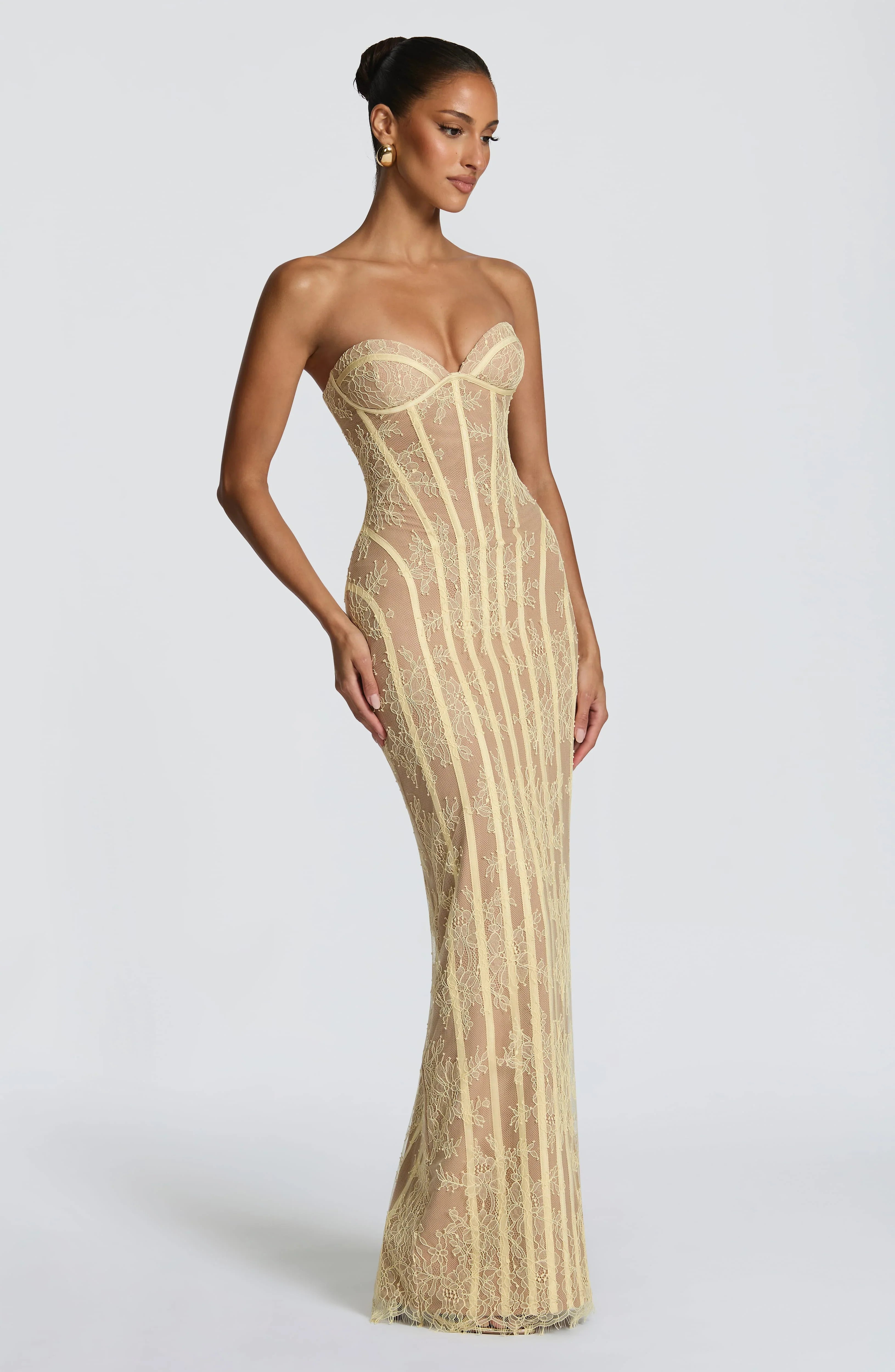 Sian Maxi Dress - Lemon
