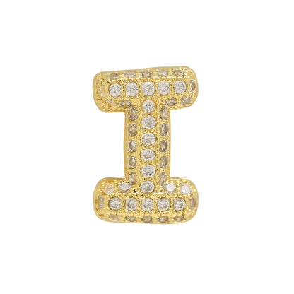 Bubble Initial Custom Word Name Watch Charm Bracelet