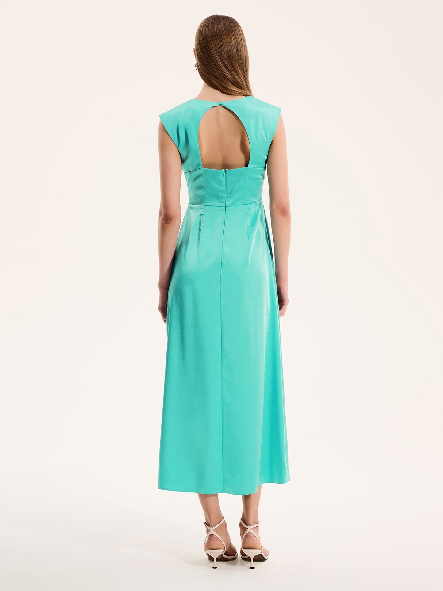 Marin Twist Dress in Turquoise