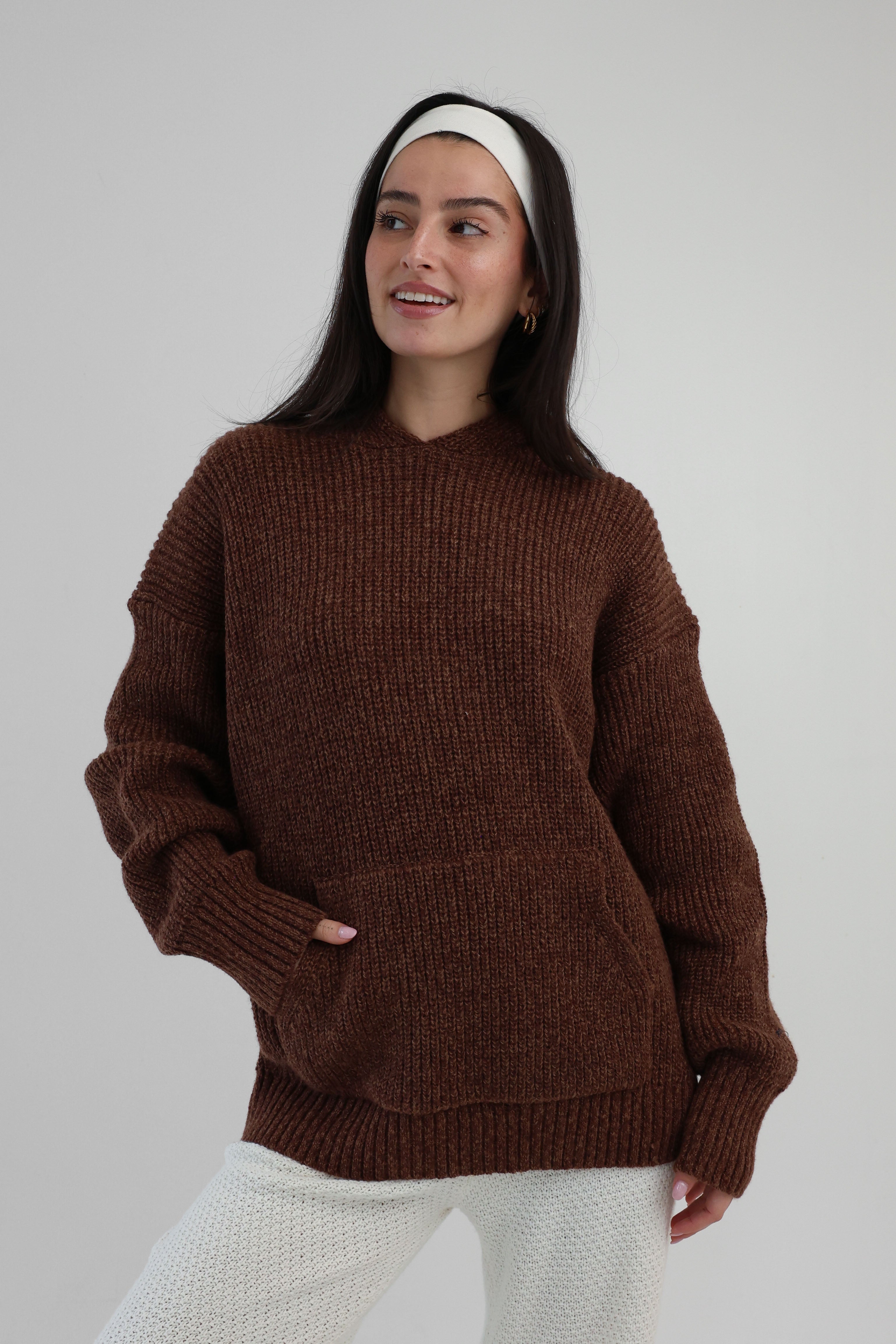 Crisp Morning Sweater in Brown