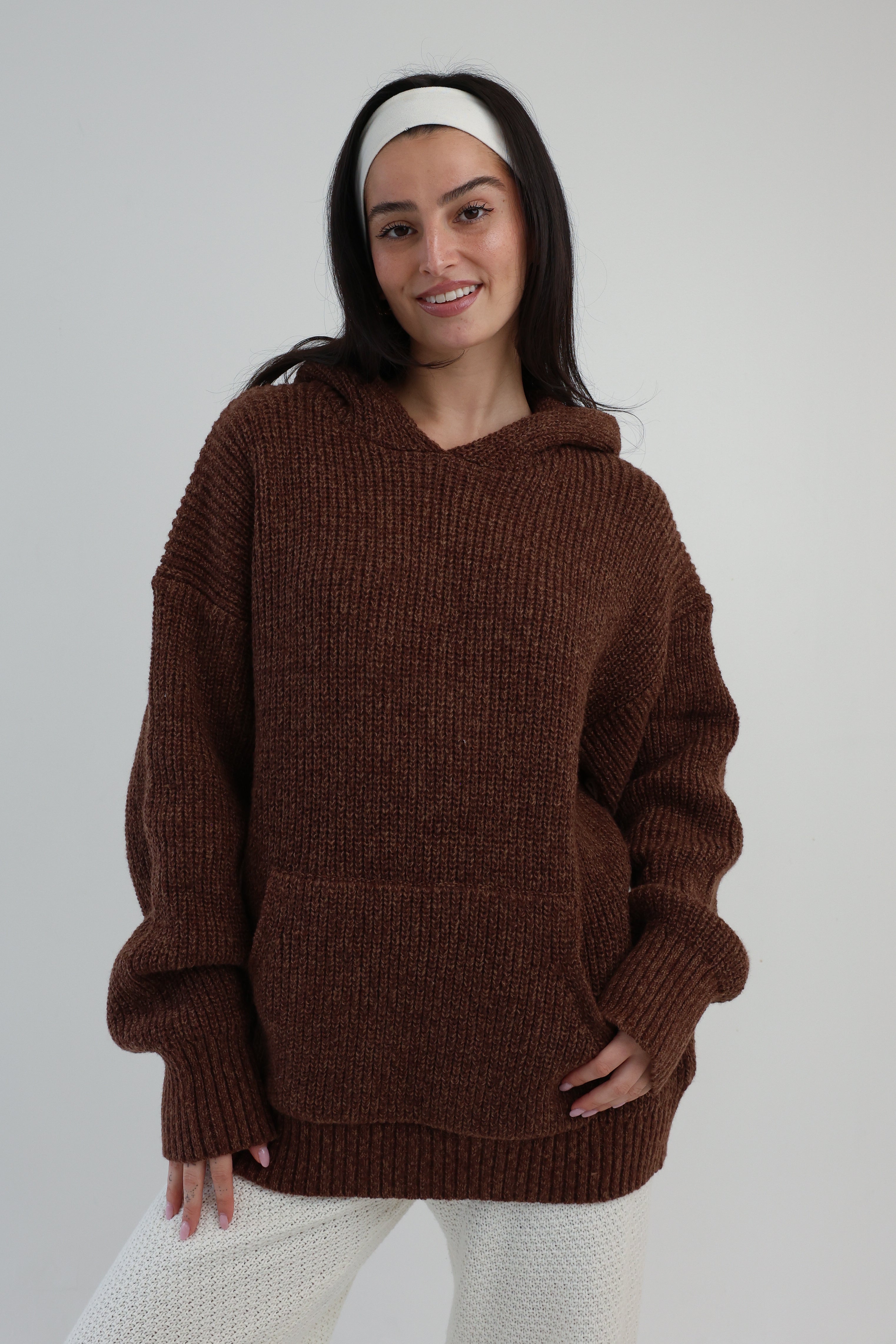Crisp Morning Sweater in Brown