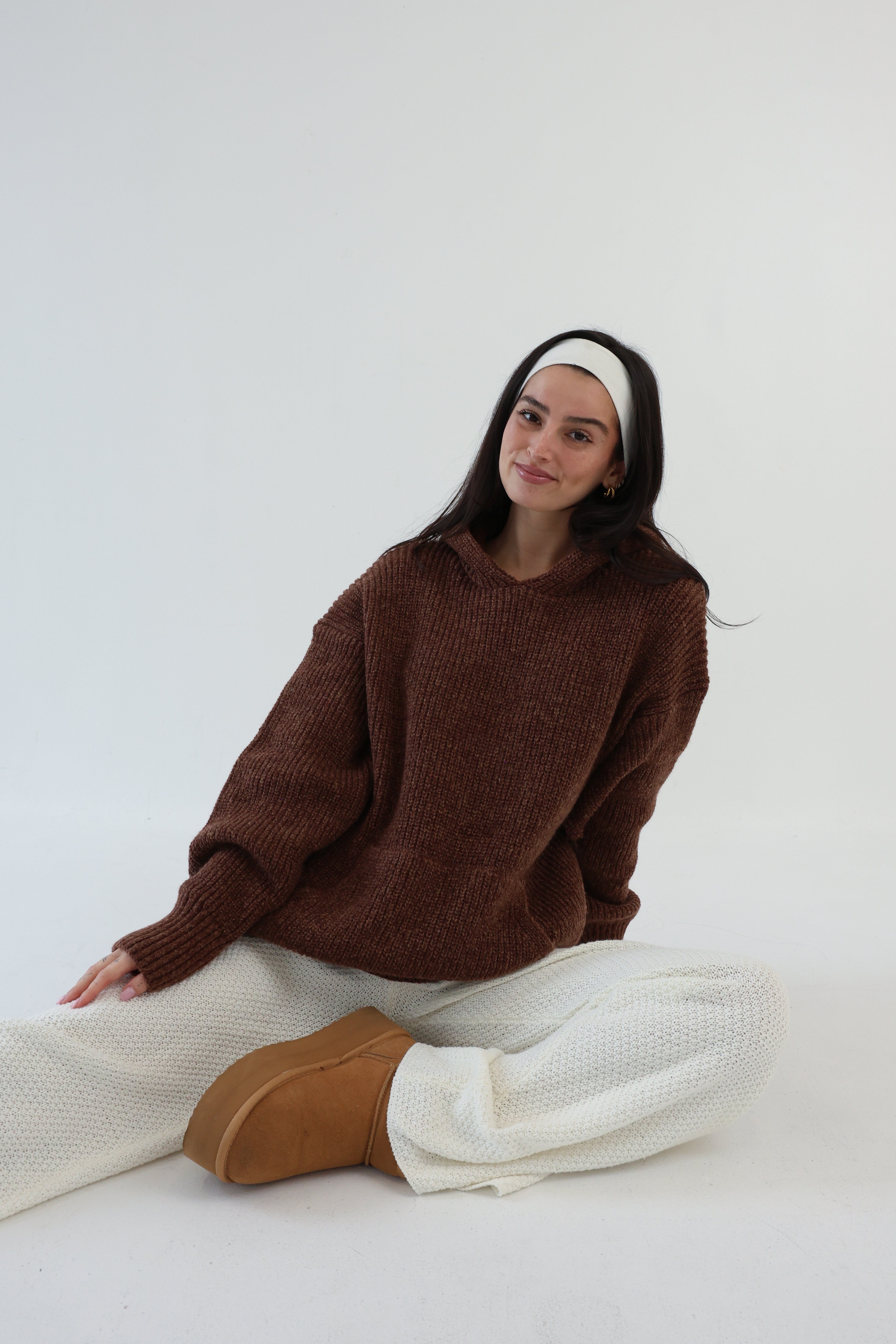 Crisp Morning Sweater in Brown