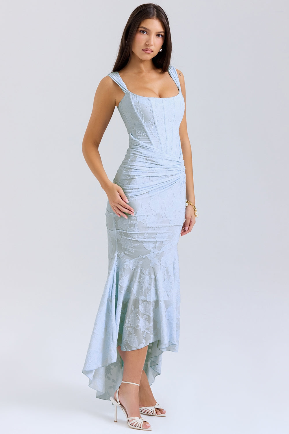 bluebell floral maxi dress