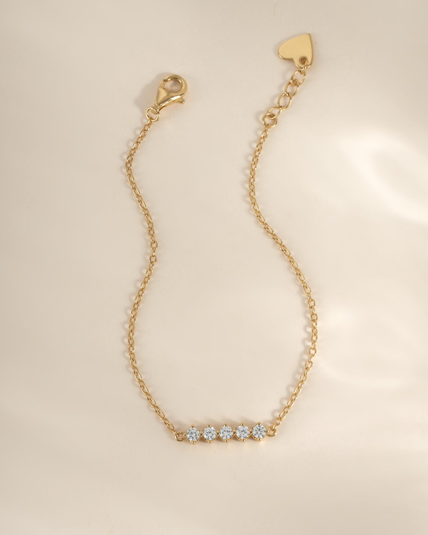 5 Stone Diamond Bracelet