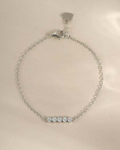 5 Stone Diamond Bracelet