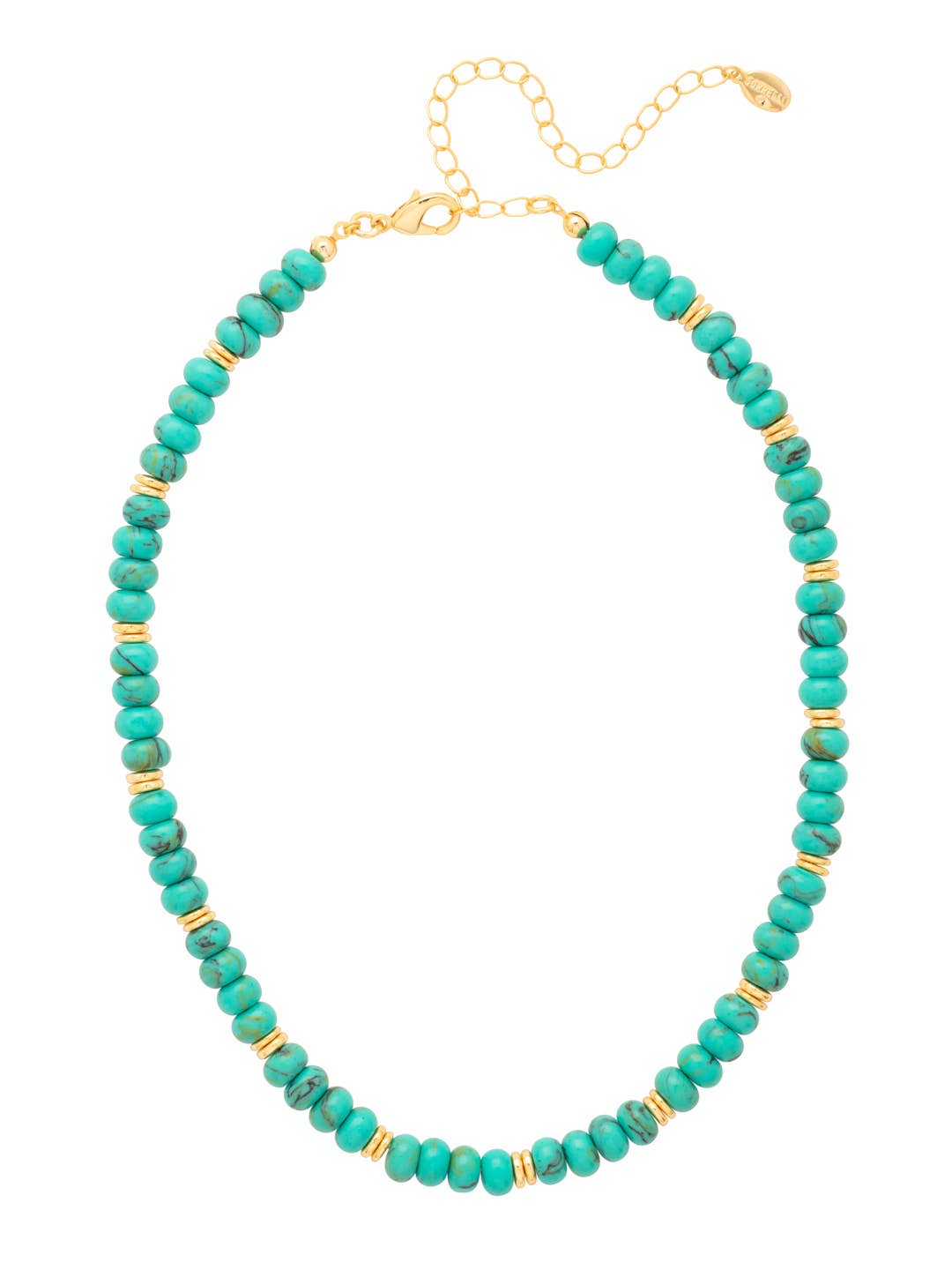 Capri Beaded Tennis Necklace - Blue