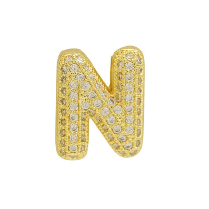 Bubble Initial Custom Word Name Watch Charm Bracelet