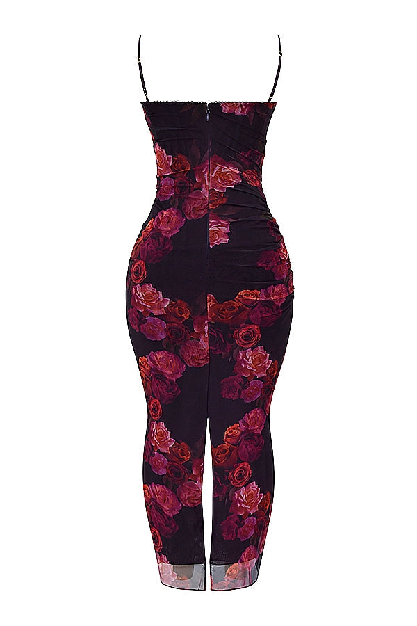 romantic floral maxi dress