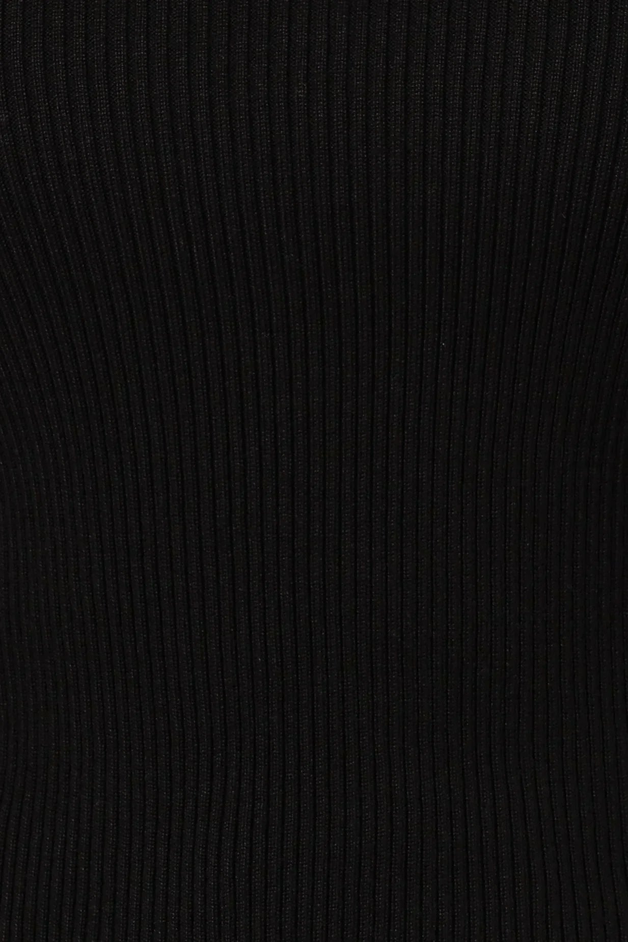 Tammy Ribbed Knit Top - Black