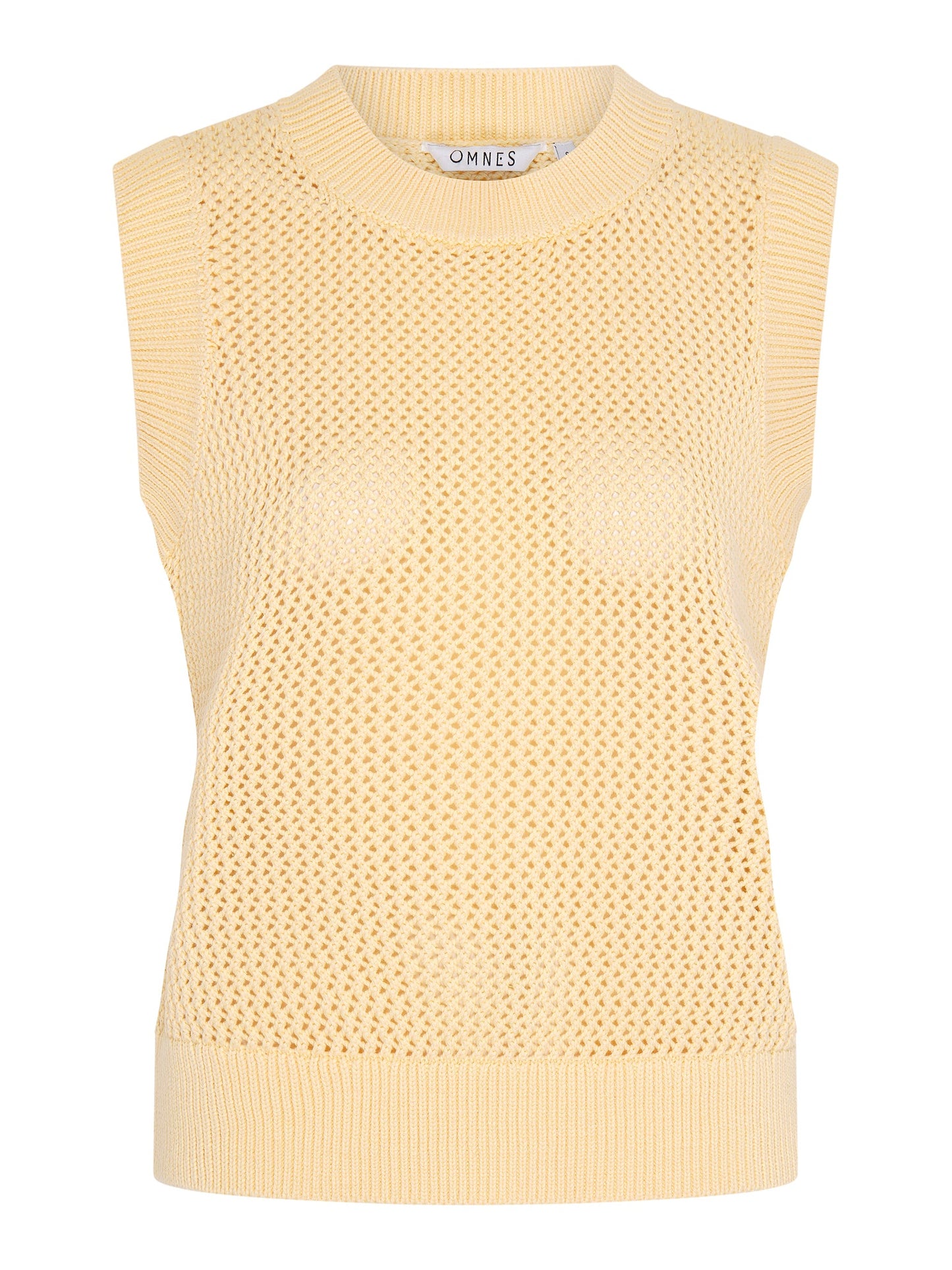 Bobbi Cotton Vest in Lemon