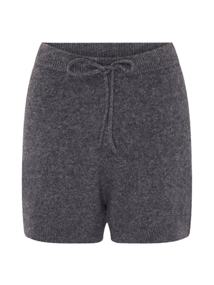 Kayleigh Knit Shorts in Grey Marl