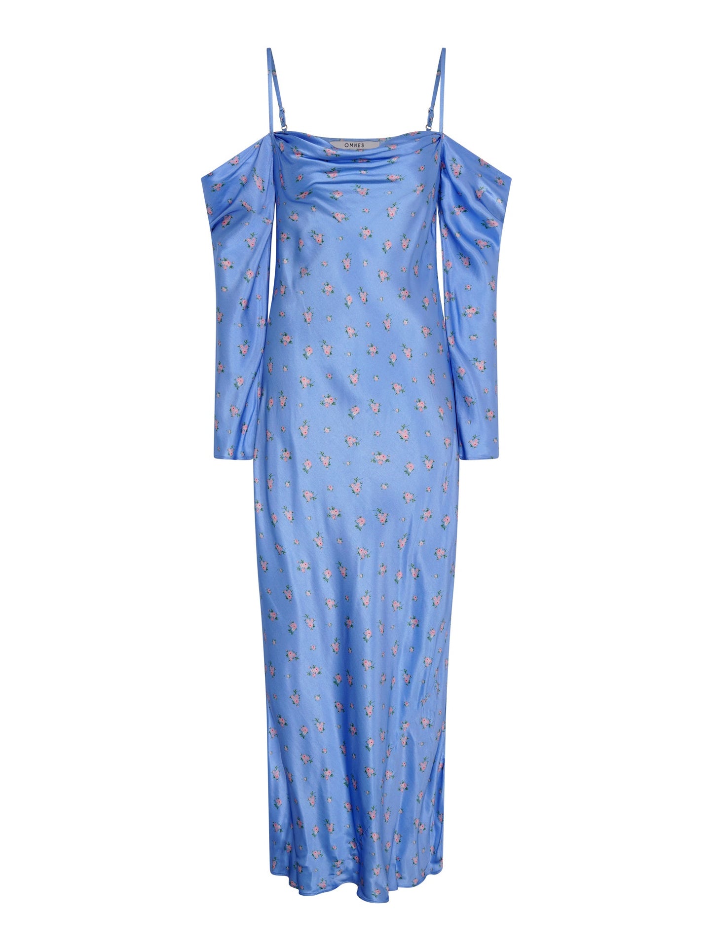 Munique Floral Dress in Light Blue