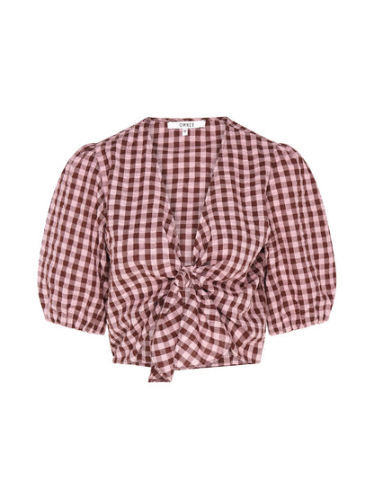Karina Gingham Top