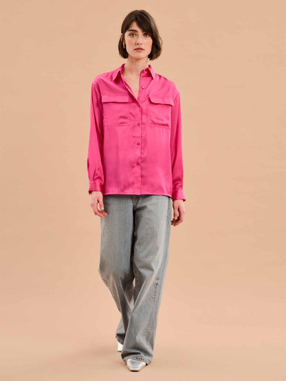 Ashlyn Shirt in Magenta