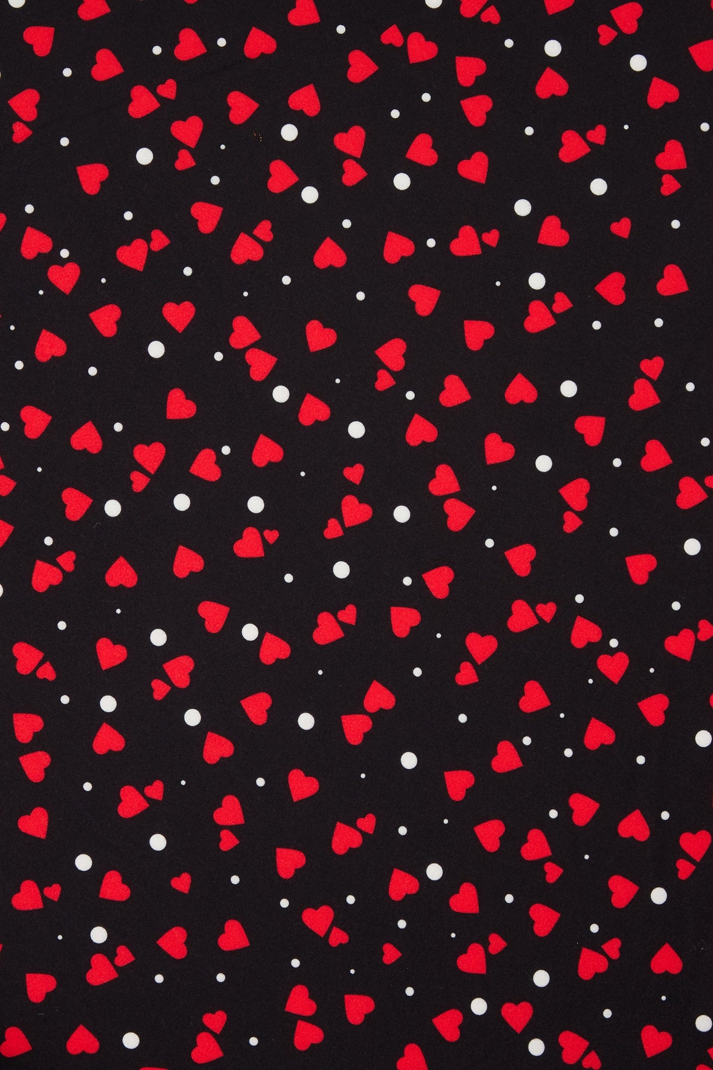 Matilda Black Heart Print Wrap Dress