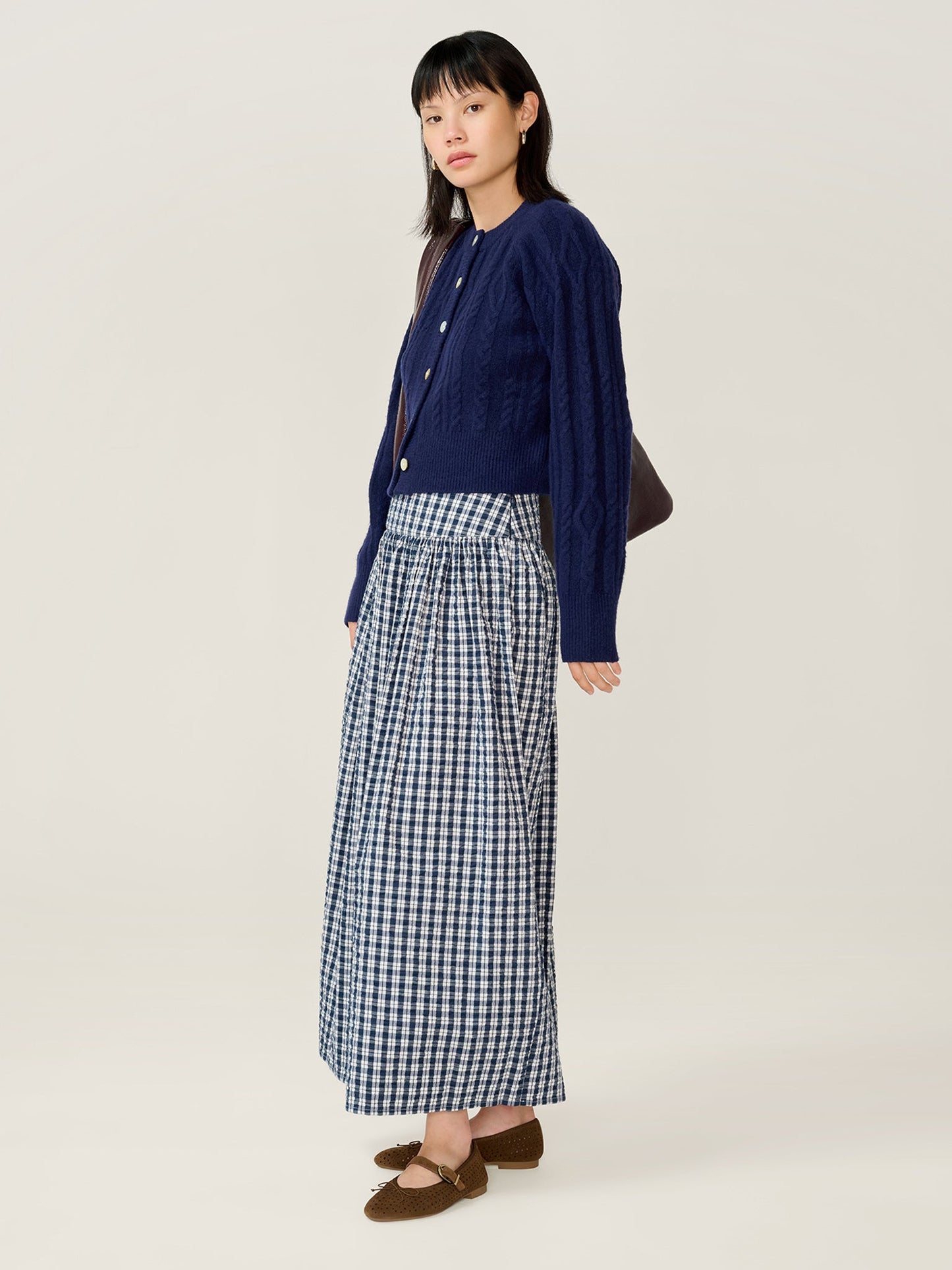 Darcie Check Skirt