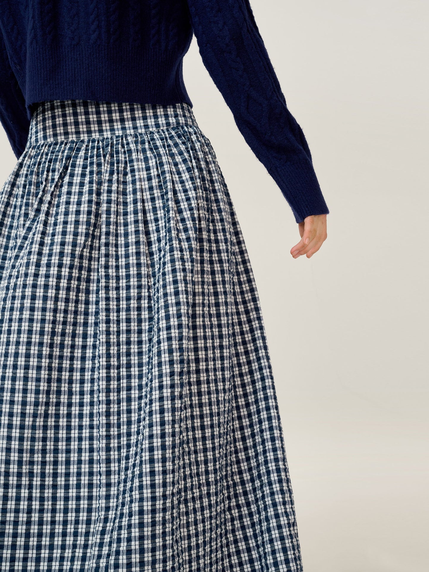 Darcie Check Skirt