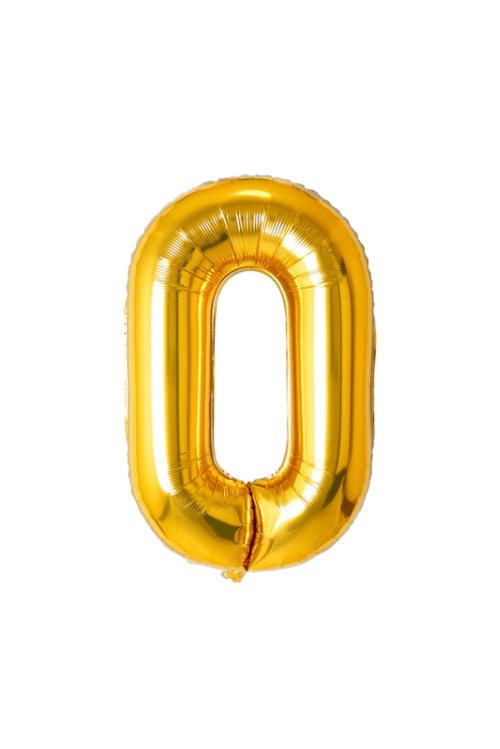 Jumbo Gold Number Balloon