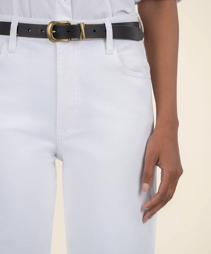 Ashley white high rise slouchy denim