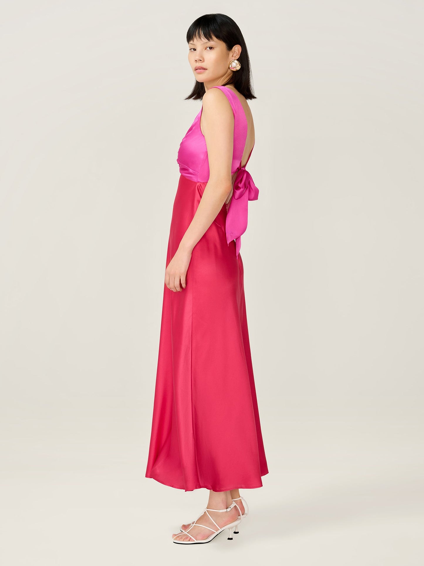 Maggy Dress in Pink and Red