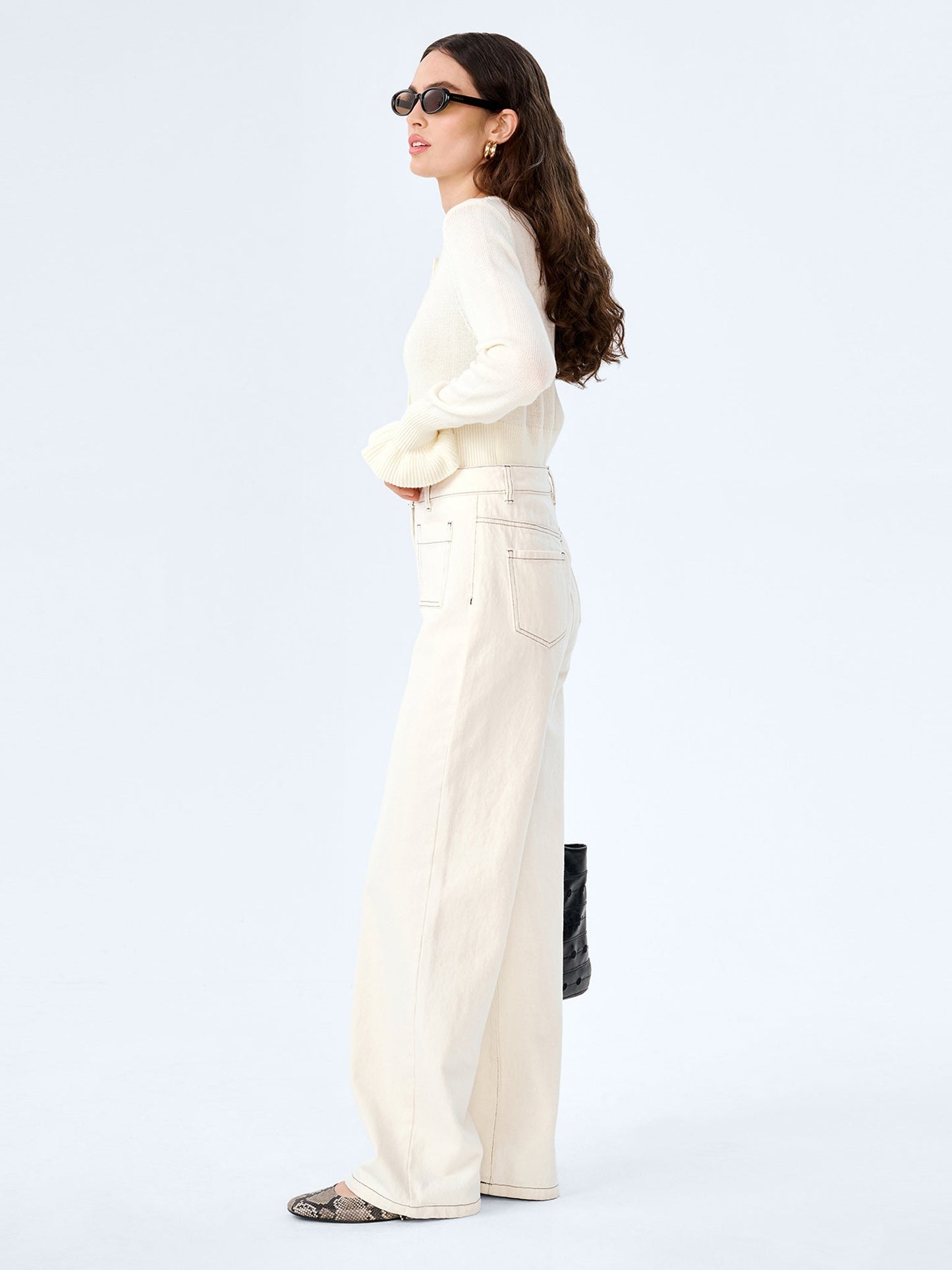 Orielle Jean in Ecru