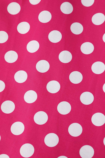 Lily Hot Pink Off Shoulder Spot Dress