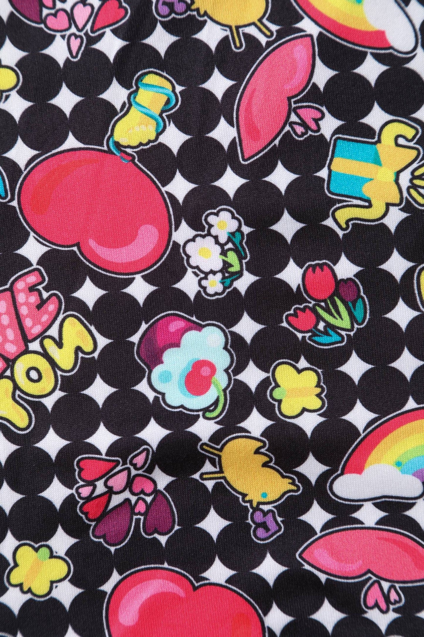 Billie Long Sleeved Retro Pop Art Dress