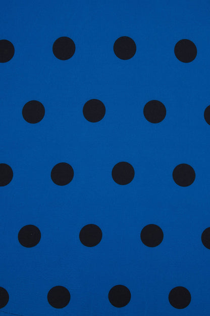 Matilda Royal Blue Polka Dot Wrap Dress