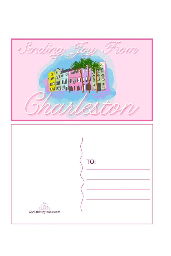 The Rainbow Row Postcard