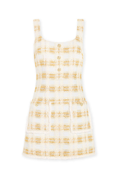 Michaela Lurex Tweed Mini Dress