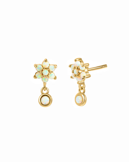 Dangling Opal Stud Earrings