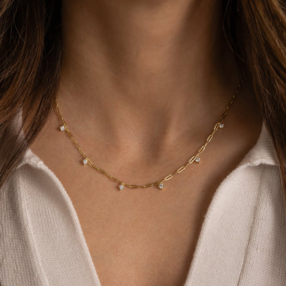 Paperclip Charm Necklace