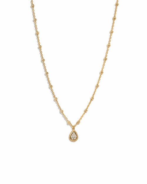 Beaded Tear Drop Necklace