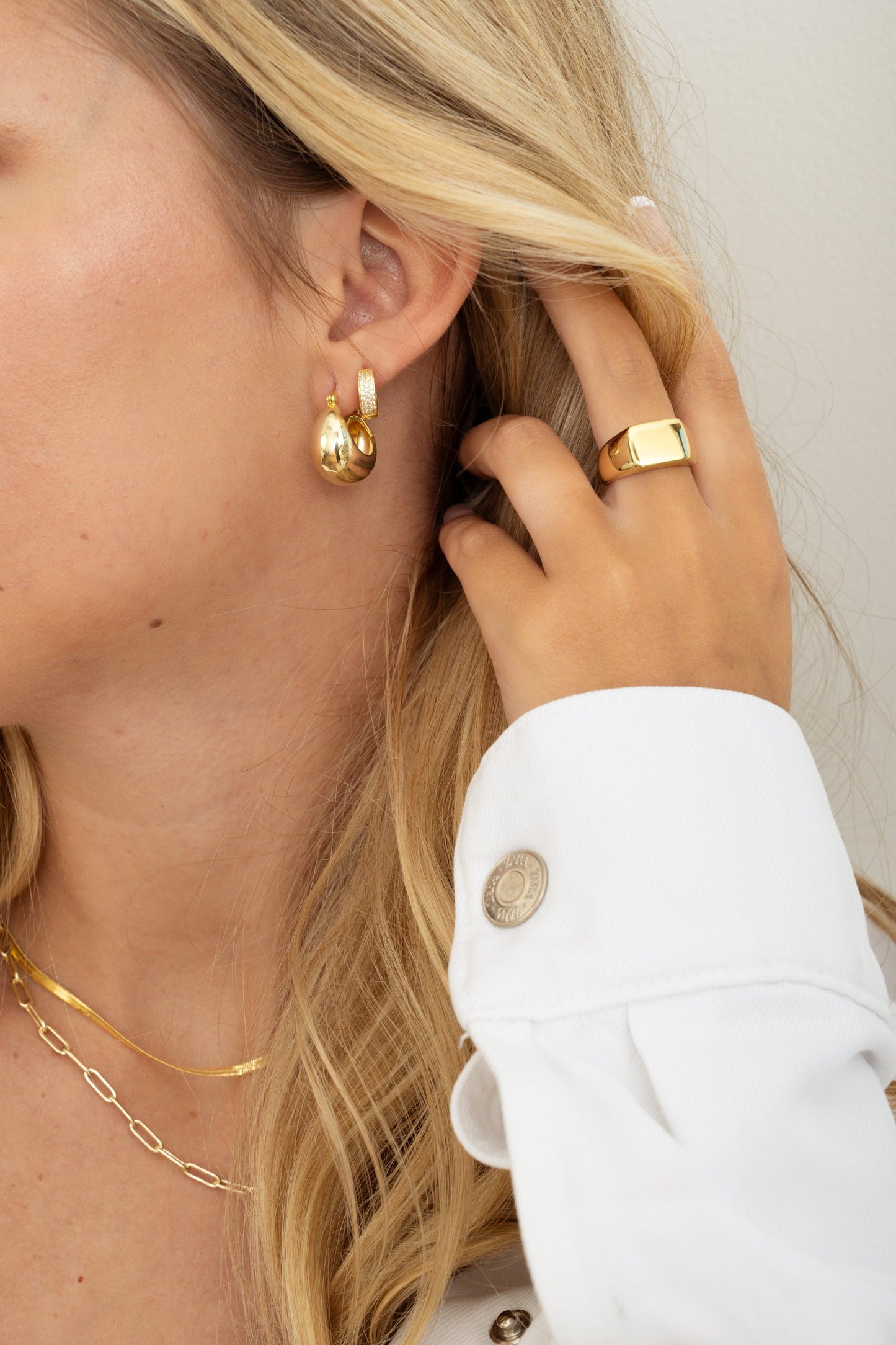 Lanie Diamond Huggie Earrings