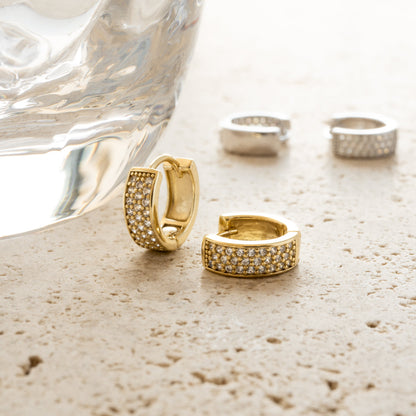 Lanie Diamond Huggie Earrings