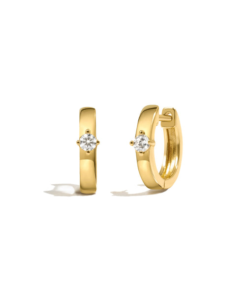 Bella Huggie Hoop Earrings
