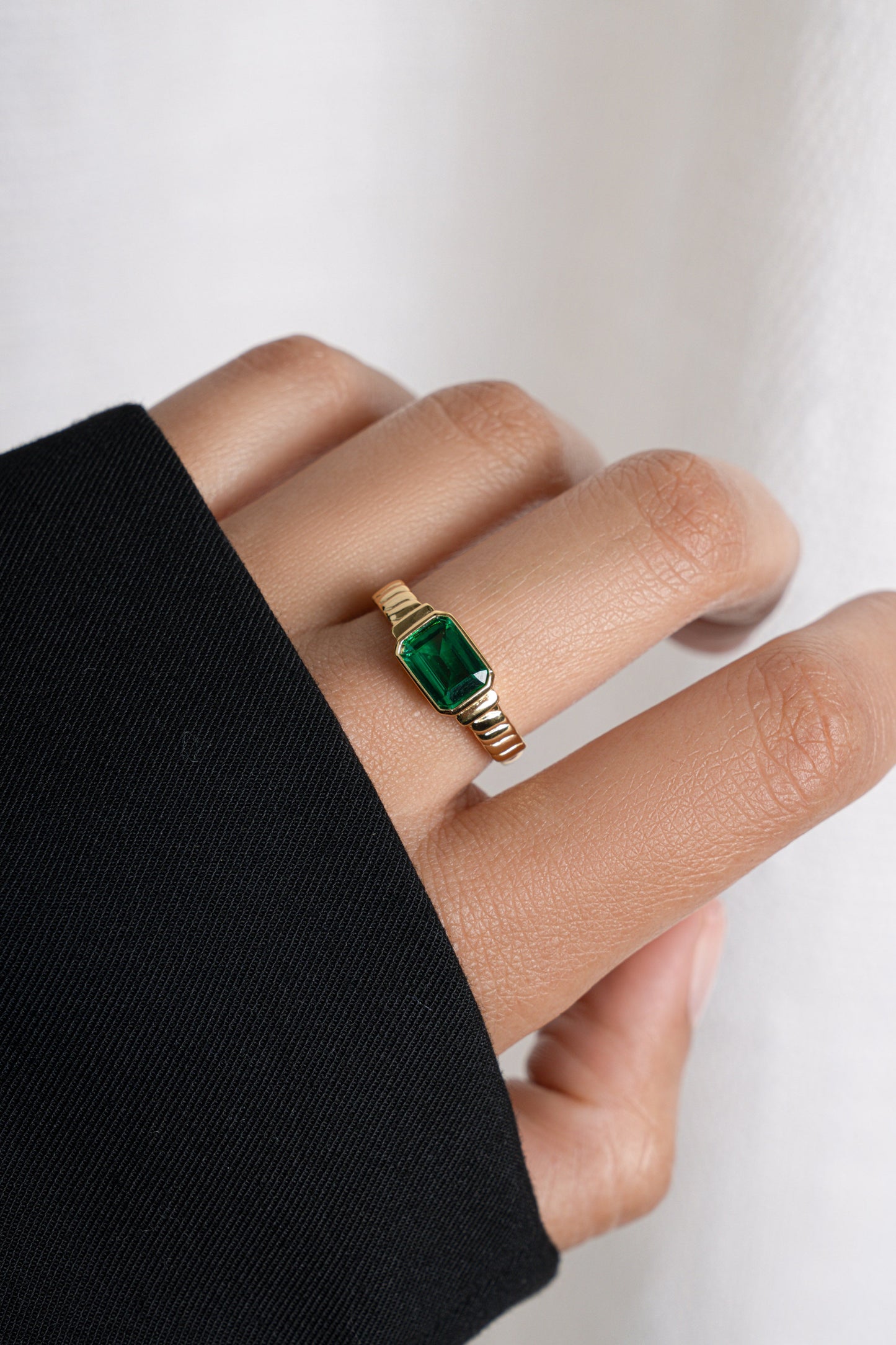 Emerald Statement Ring