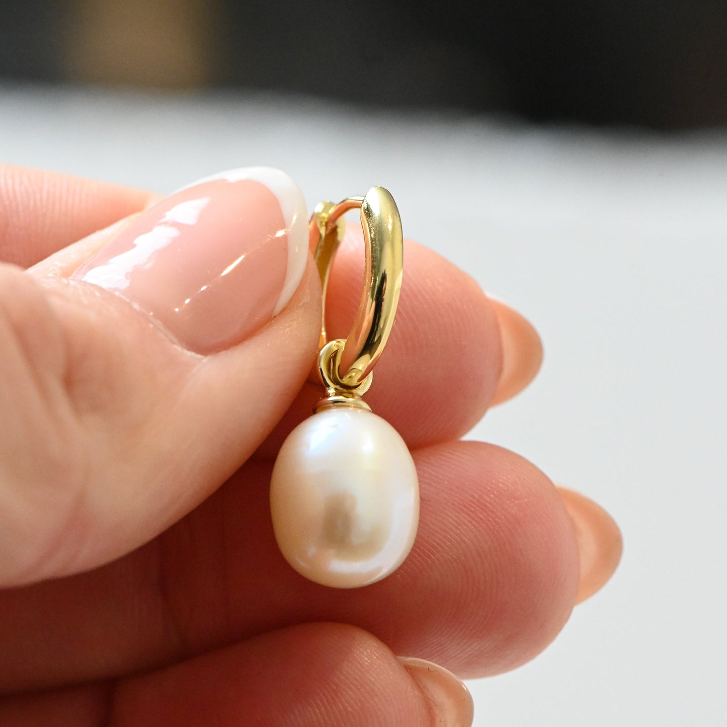 Pearl Charm Earrings