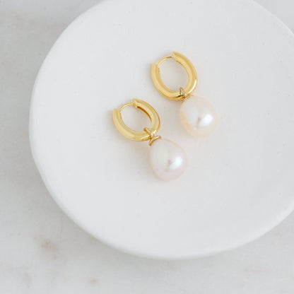 Pearl Charm Earrings