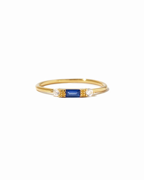 Sapphire Baguette Ring